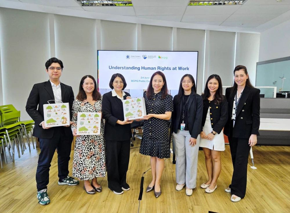 BCPG จับมือ UN Global Compact Network Thailand เสริมศักยภาพบุคลากรด้าน ESG และสิทธิมนุษยชน สร้างวัฒนธรรมองค์กรขับเคลื่อนธุรกิจสู่ความยั่งยืน